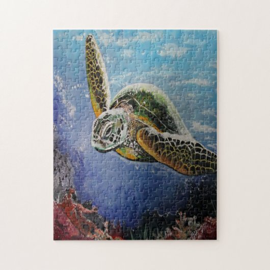 Zee Turtle Legpuzzel (Verticaal)