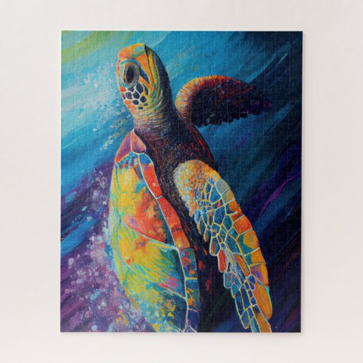 Zee Turtle Legpuzzel (Verticaal)