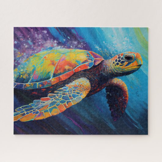 Zee Turtle Legpuzzel (Horizontaal)