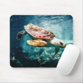Zee Turtle Loggerhead Ocean Muismat (Met muis)