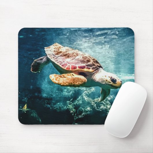 Zee Turtle Loggerhead Ocean Muismat (Met muis)