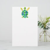 Zee Turtle Love Collectie Briefpapier (Staand voorkant)