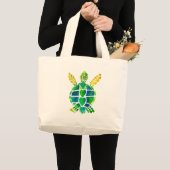 Zee Turtle Love Collectie Grote Tote Bag (Voorkant (product))