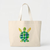 Zee Turtle Love Collectie Grote Tote Bag (Voorkant)