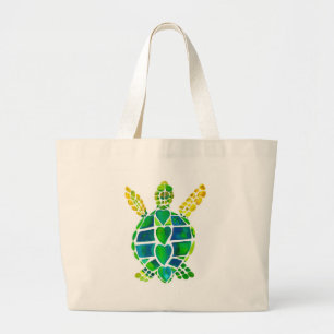 Zee Turtle Love Collectie Grote Tote Bag