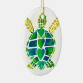 Zee Turtle Love Collectie Keramisch Ornament (Rechts)