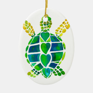 Zee Turtle Love Collectie Keramisch Ornament