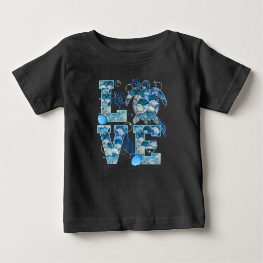 Zee Turtle Love Shirt Ocean Beach Dierenvrienden (Voorkant)