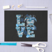 Zee Turtle Love Shirt Ocean Beach Dierenvrienden Tissuepapier (Craft)