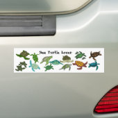 Zee Turtle Lover 2 bumper sticker (Op auto)
