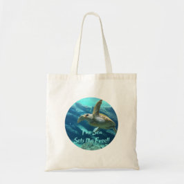 Zee Turtle Lover Canvas tas voor boeken, strand Dr