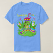 Zee Turtle Lover Floral Easter Egg Funny Zee Turtl T-shirt (Design voorkant)