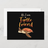 Zee Turtle Lover Turtles Animal Sealife Gift Idee Briefkaart (Voorkant / Achterkant)