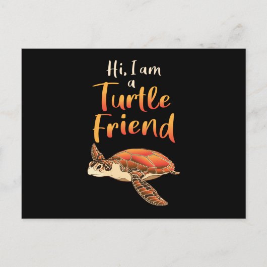 Zee Turtle Lover Turtles Animal Sealife Gift Idee Briefkaart (Voorkant)