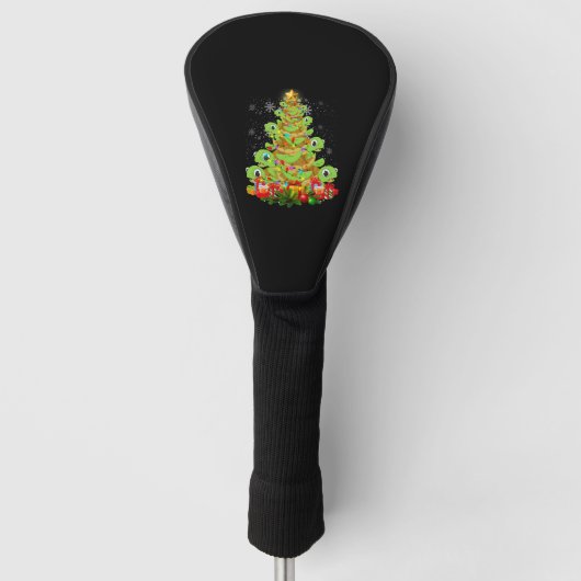 Zee Turtle Lover Xmas Tree Santa Zee Turtle Golfheadcover (Voorkant)