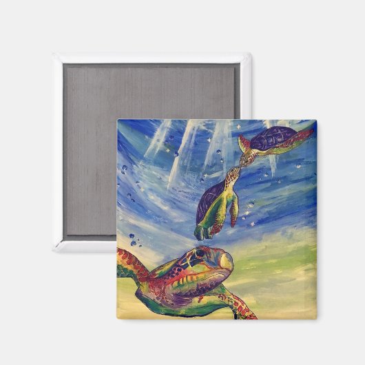 Zee Turtle Magneet (Voorkant / Achterkant)