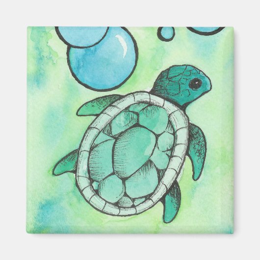 Zee Turtle Magneet (Voorkant)