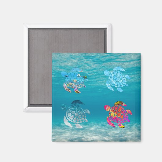 Zee Turtle Magnet (Voorkant / Achterkant)