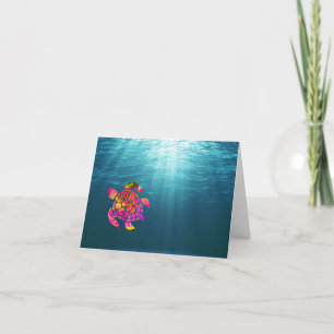 Zee Turtle Magnet Kaart