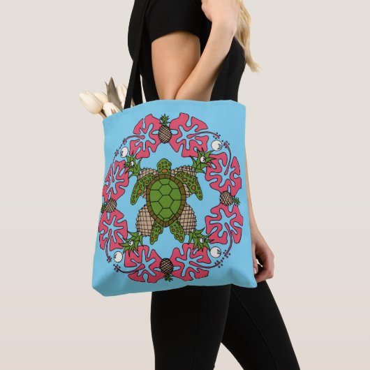 Zee Turtle Mandala Tas (Dichtbij)