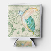 Zee Turtle Map Blikjeskoeler (Voorkant)