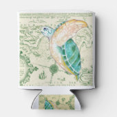 Zee Turtle Map Blikjeskoeler (Achterkant)