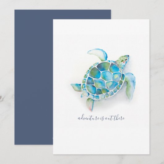 Zee Turtle Menu (Voorkant / Achterkant)