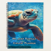 Zee Turtle Mindfulness Planner voor kalmte en held (Voorkant)