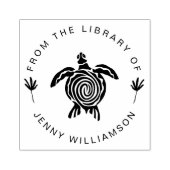 Zee Turtle Modern uit de boekenbibliotheek Rubberstempel (Afrduk)