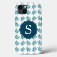 Zee Turtle Monogram Beachy Telefoon Case