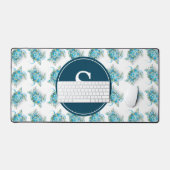 Zee Turtle Monogram Kantoor Decor Bureaumat (Keyboard & Muis)