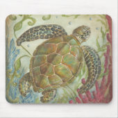 Zee Turtle Mousepad van Kate McRostie Muismat (Voorkant)