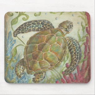 Zee Turtle Mousepad van Kate McRostie Muismat