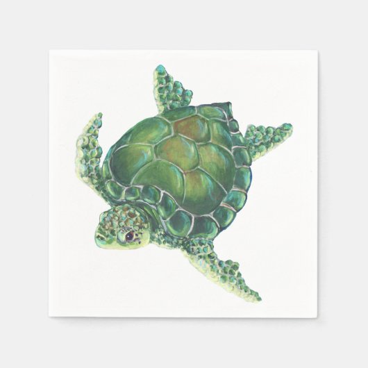 Zee Turtle Napkins Servet (Voorkant)