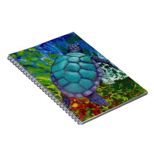 Zee Turtle-notebook Notitieboek (Rechterzijde)