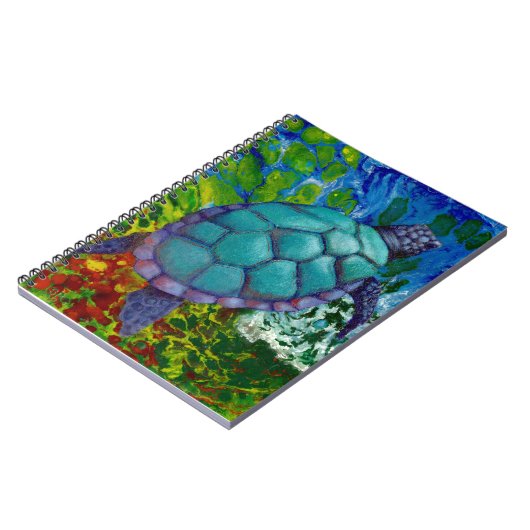 Zee Turtle-notebook Notitieboek (Linkerzijde)