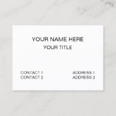 Zee Turtle Ocean Beach Visitekaartje (Achterkant)