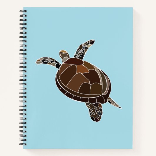 Zee Turtle Ocean Coastal Zee Turtle Notitieboek (Voorkant)