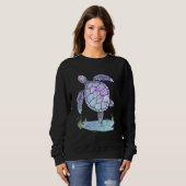 Zee Turtle Ocean Hologram Hippie Costume Trui (Voorkant volledig)