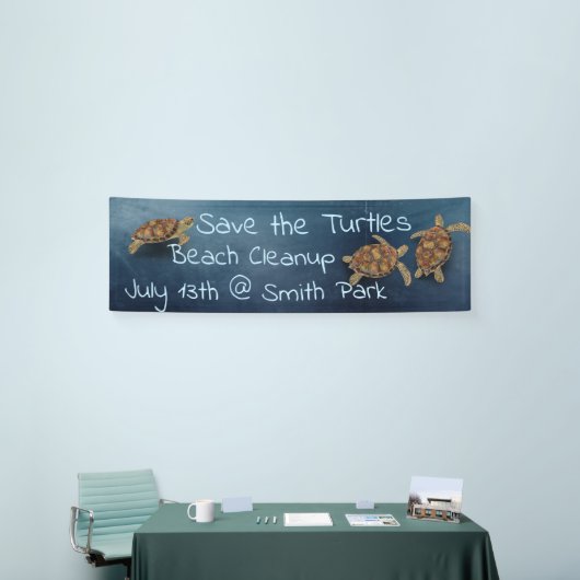 Zee Turtle Ocean op maat Spandoek (Beurs)