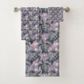 Zee Turtle Ocean Pattern Bad Handdoek (Insitu)