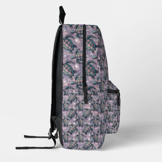 Zee Turtle Ocean Pattern Bedrukte Rugzak (Links)