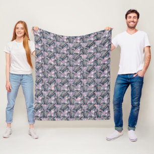 Zee Turtle Ocean Pattern Fleece Deken