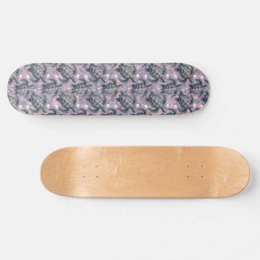 Zee Turtle Ocean Pattern Persoonlijk Skateboard (Horizontaal)