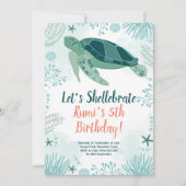 Zee Turtle Ocean Verjaardagsfeest Kaart (Voorkant)