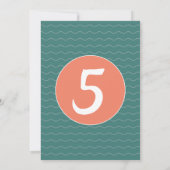 Zee Turtle Ocean Verjaardagsfeest Kaart (Achterkant)