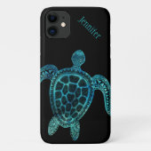 Zee Turtle on Black Case-Mate iPhone Case (Achterkant)