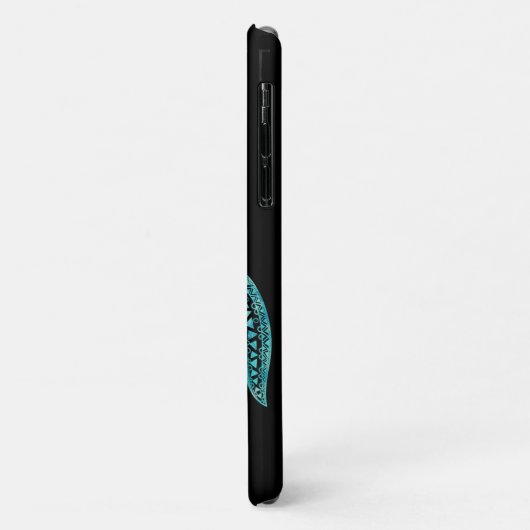 Zee Turtle on Black Case-Mate iPhone Case (Achterkant/links)