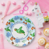 Zee Turtle Onder het Zee Theme Baby shower Papieren Bordje (Feest)