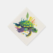 ZEE TURTLE OP DE DAG VAN EEN ZOMER SERVET (Hoek)